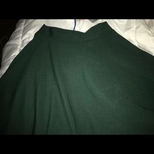 charlotte russe green skater skirt